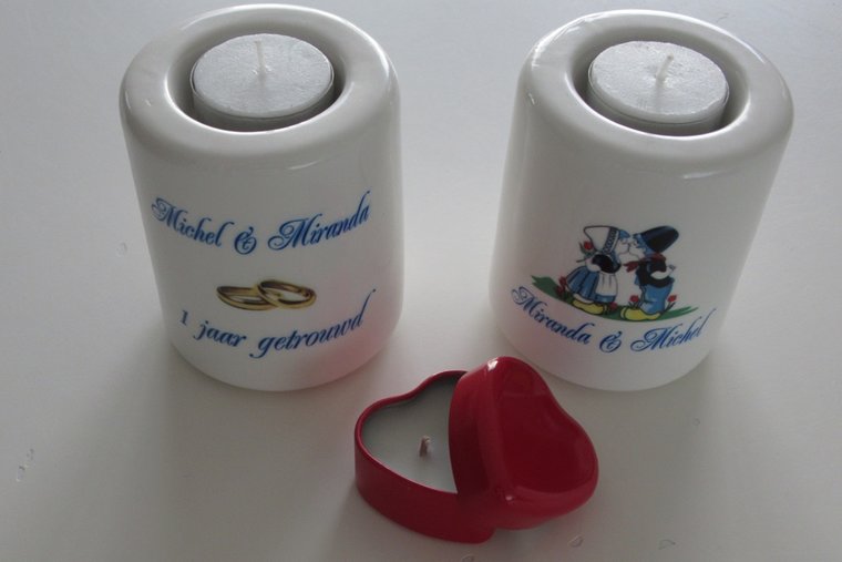 Hartvormige waxinelichtjes