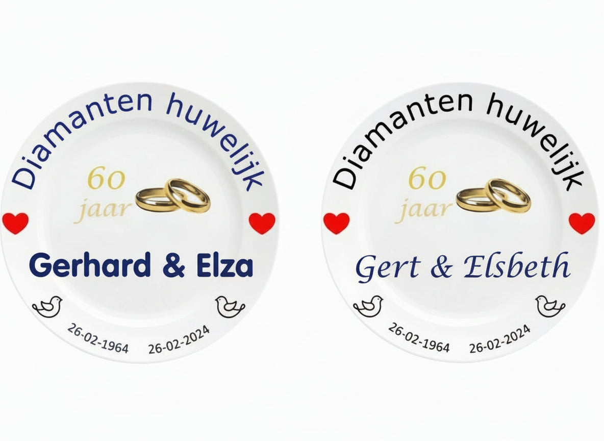 60 jaar Trouwdag cadeau Diamanten huwelijk