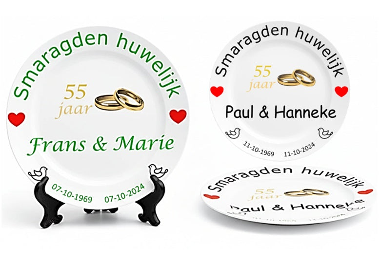 55 jaar Trouwdag cadeau Smaragden huwelijk