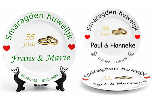 55 jaar Trouwdag cadeau Smaragden huwelijk