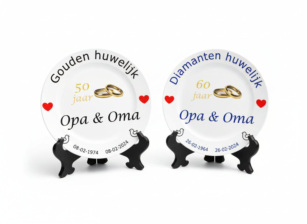 Trouwdag cadeau voor Opa en Oma