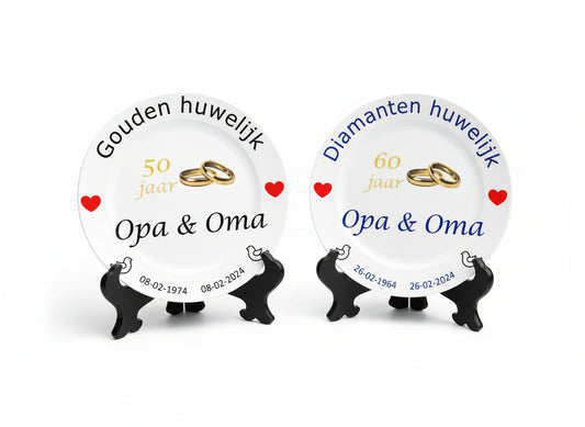 Trouwdag cadeau voor Opa en Oma