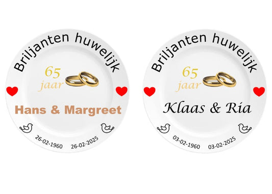 65 jaar Trouwdag cadeau Briljanten huwelijk