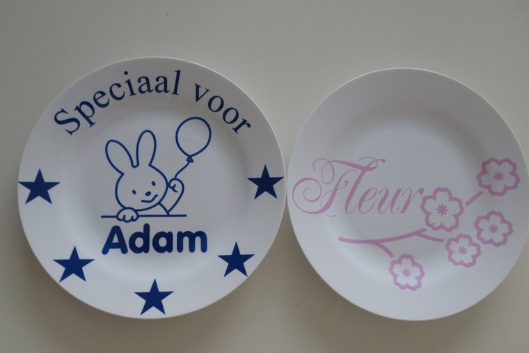 Kinderbordje met Naam en Afbeelding