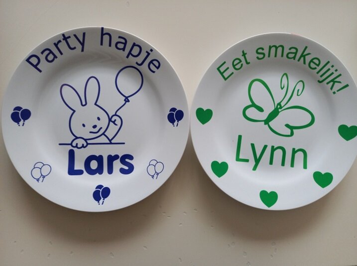 Verjaardagbordje met Naam en Afbeelding