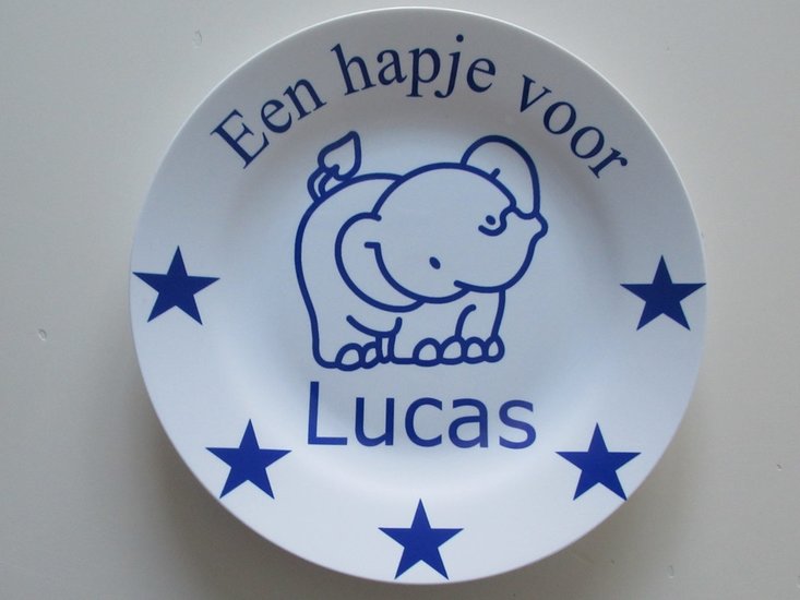 Kinderbordje met Naam en Afbeelding