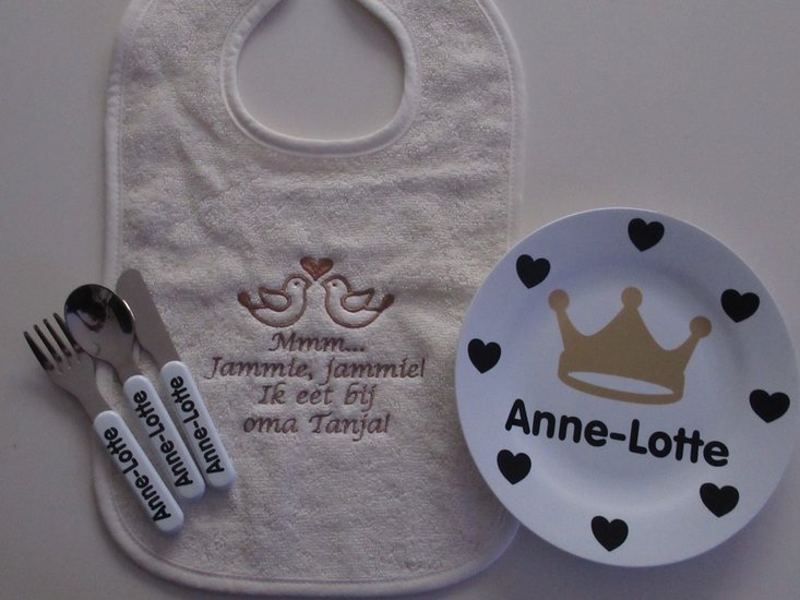 Kinderbordje met Naam en Afbeelding