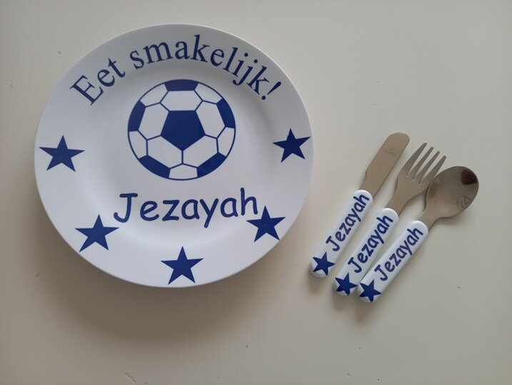 Kinderbordje met Naam en Afbeelding