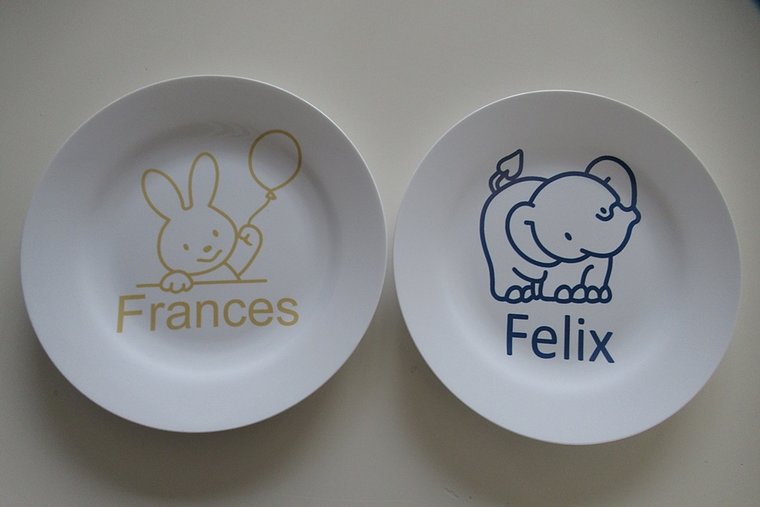 Kinderbordje met Naam en Afbeelding