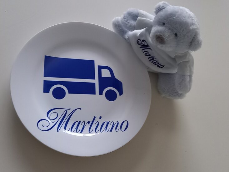 Kinderbordje met Naam en Afbeelding