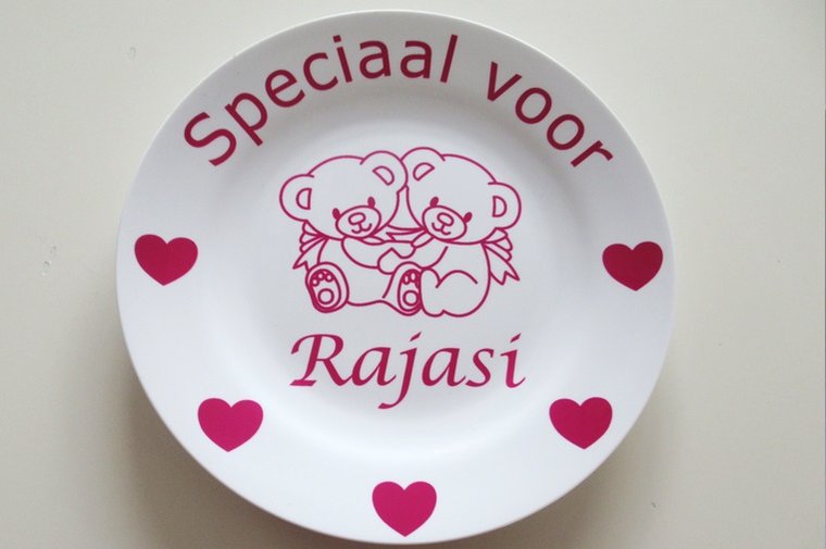 Kinderbordje met Naam en Afbeelding