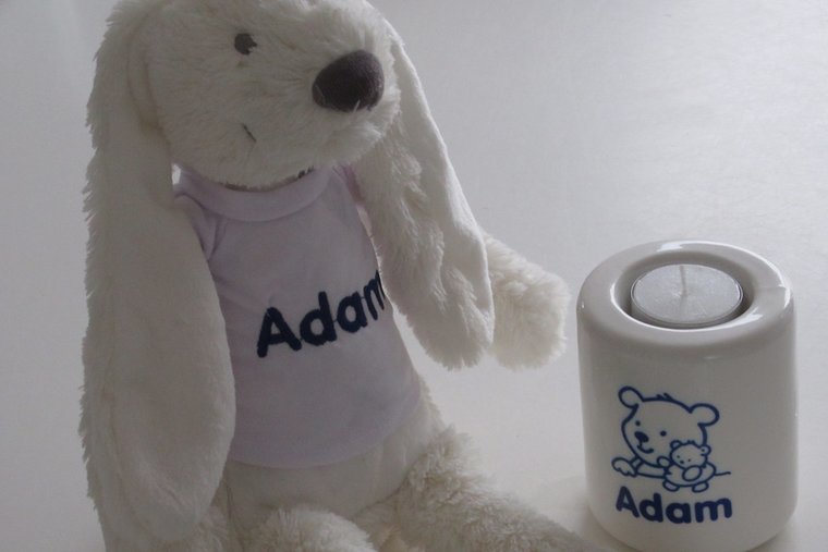 Kaarsenhouder met Naam en Afbeelding