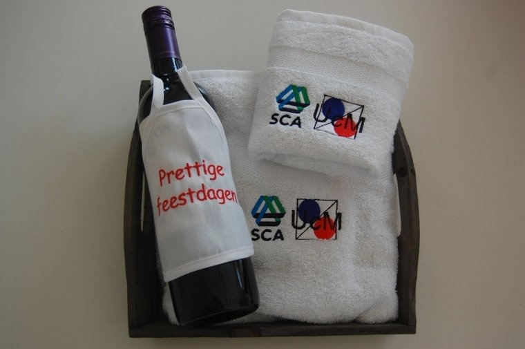 Schort met logo Keukenschort, BBQ schort, en Wijnschortjes