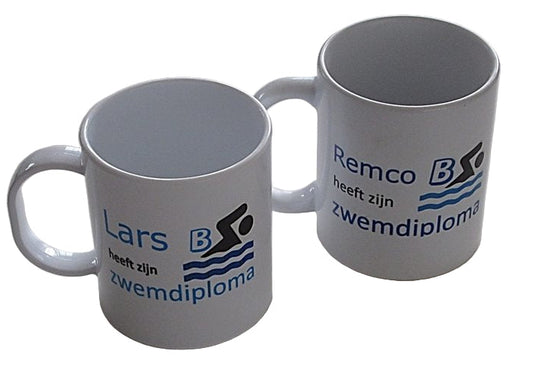 Mok met Naam Zwemdiploma B