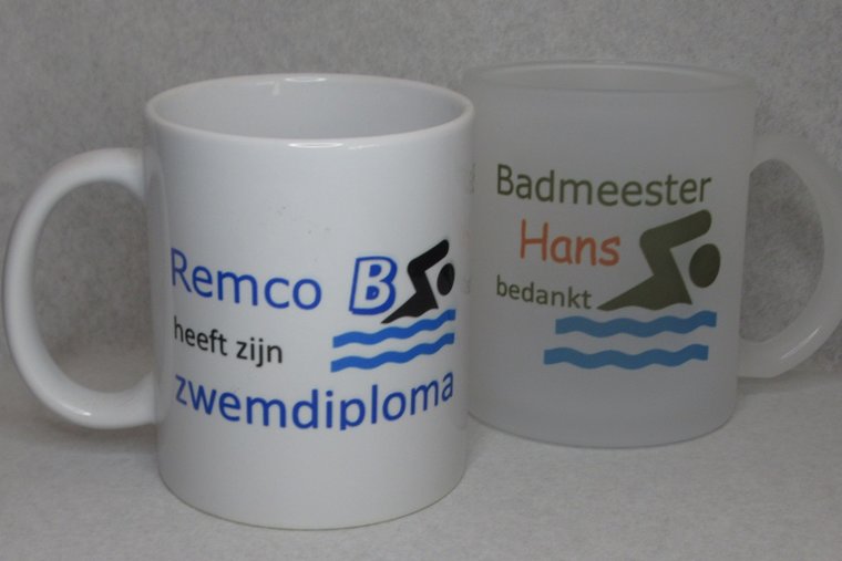 Mok met Naam Zwemdiploma B