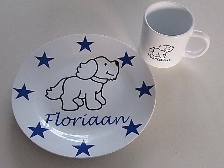 Kinderbordje met Naam en Afbeelding