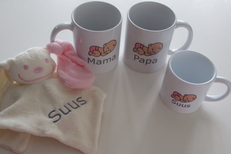 Kinderdrinkmok met Naam en Afbeelding