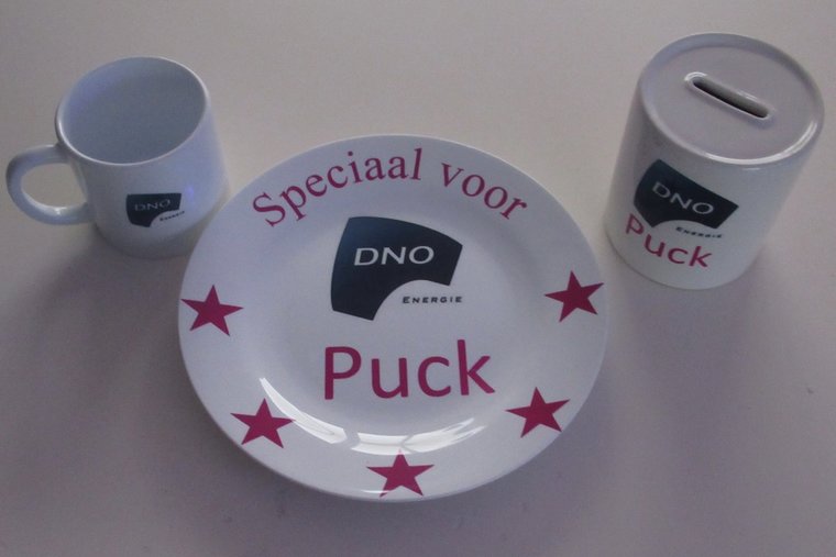 Kinderservies met logo