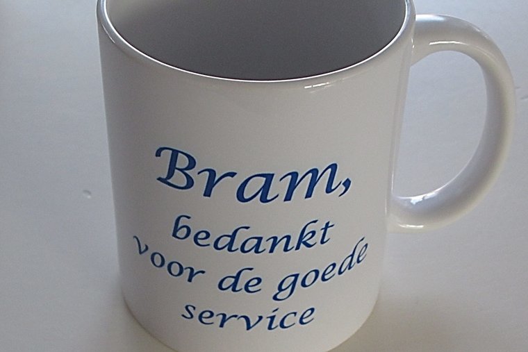 Koffiemok met Tekst