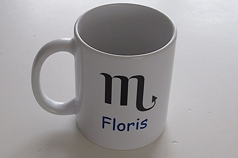 Koffiemok met Naam en Sterrenbeeld