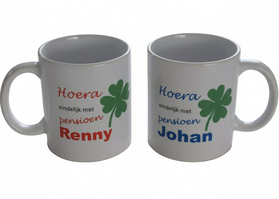 Koffiemok met Naam Pensioen