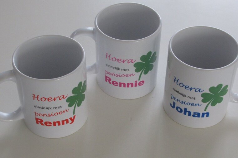 Koffiemok met Naam Pensioen