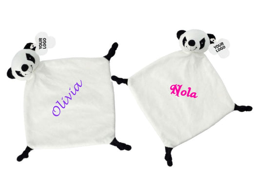 Panda knuffeldoekje met Naam