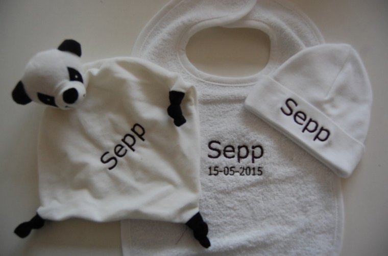 Panda knuffeldoekje met Naam