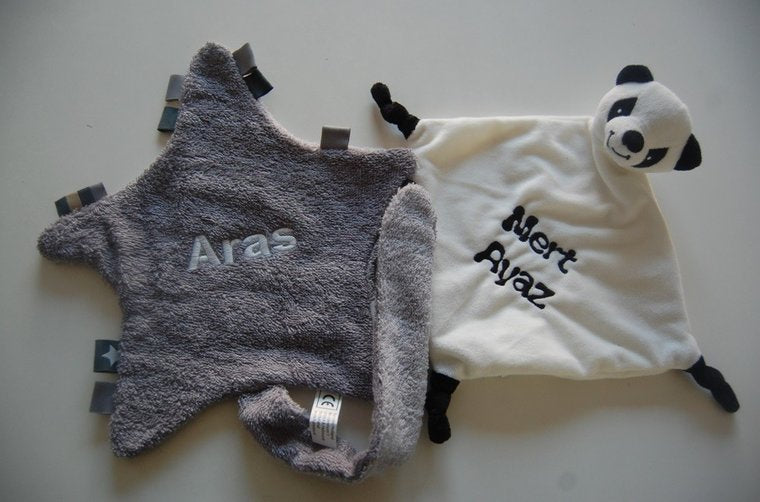 Panda knuffeldoekje met Naam