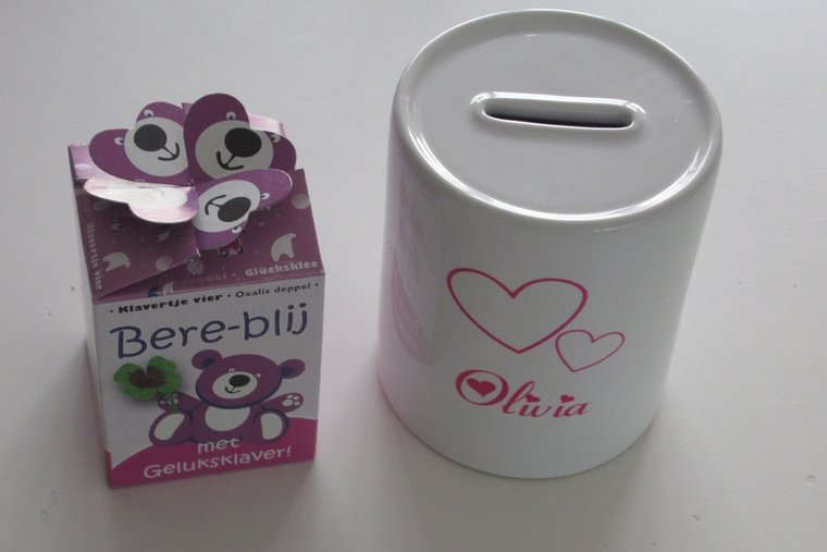 Spaarpot met Naam en Afbeelding