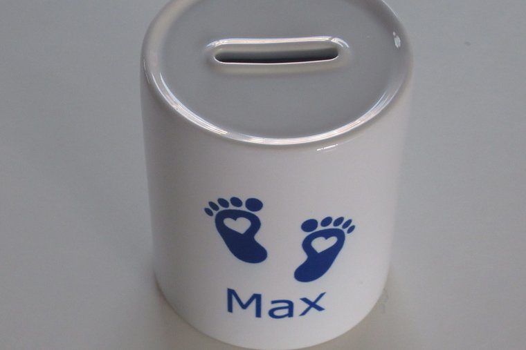 Spaarpot met Naam en Afbeelding