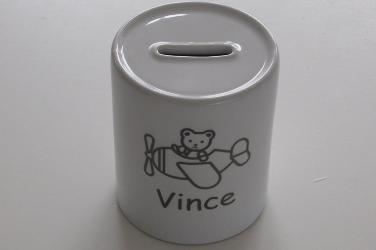 Spaarpot met Naam en Afbeelding