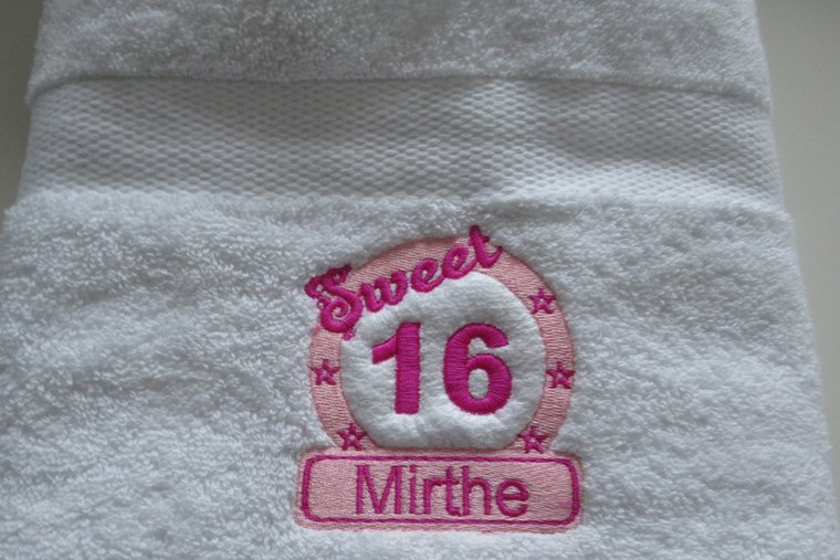 Sweet 16 cadeau cadeau met naam