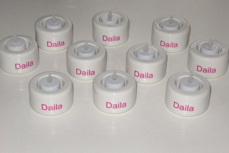 Waxinelichthouder met Naam of Tekst