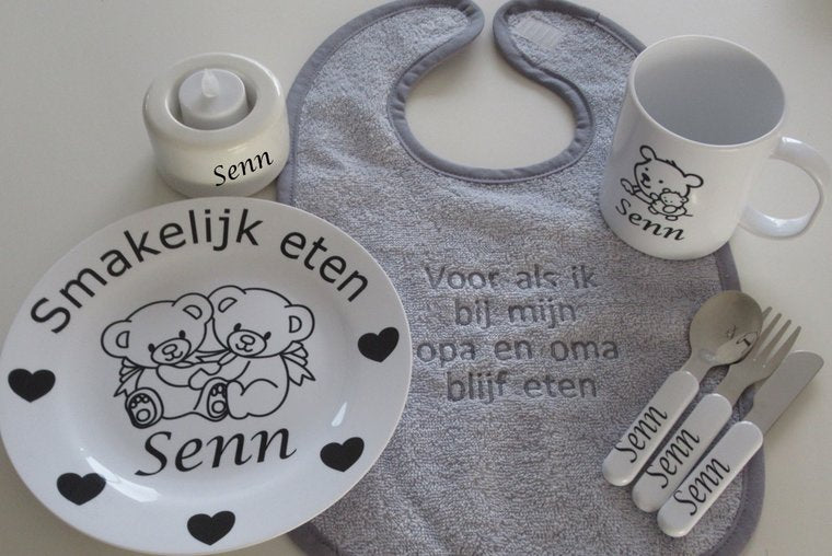 Waxinelichthouder met Naam of Tekst