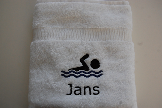 Zwem handdoek met naam