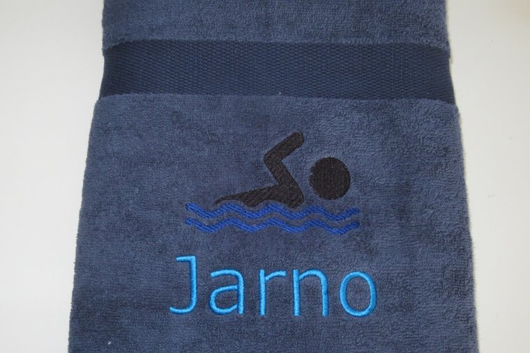 Zwem handdoek met naam