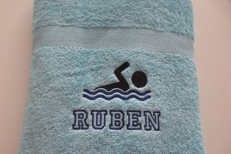 Zwem handdoek met naam