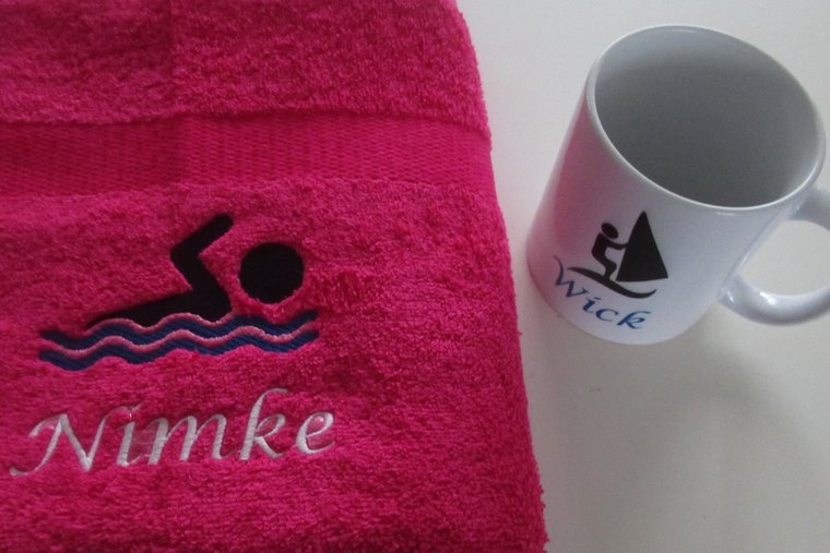 Zwem handdoek met naam