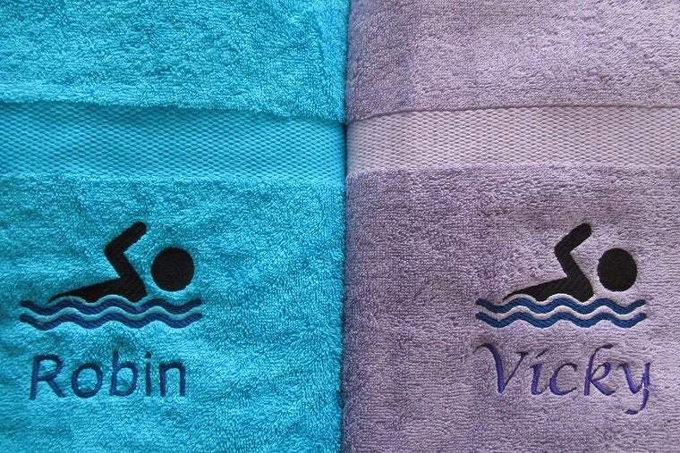 Zwem handdoek met naam