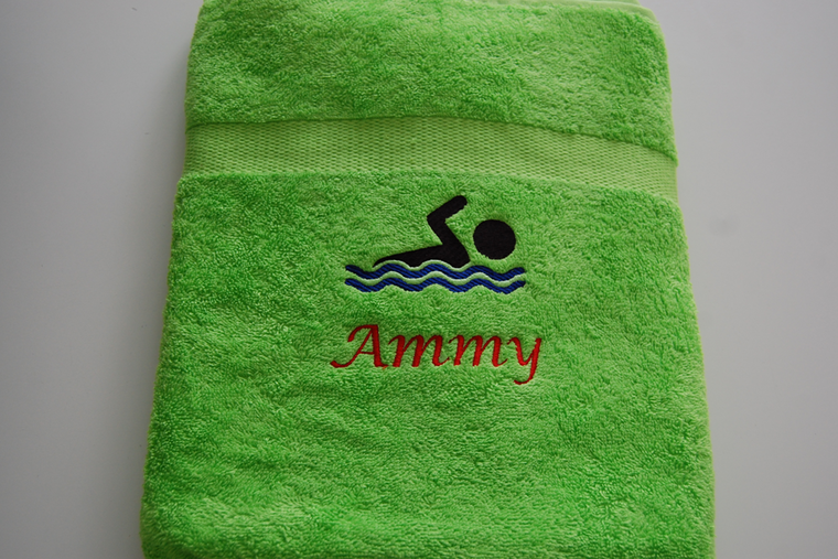 Zwem handdoek met naam