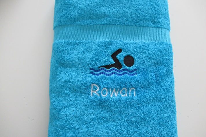 Zwem handdoek met naam