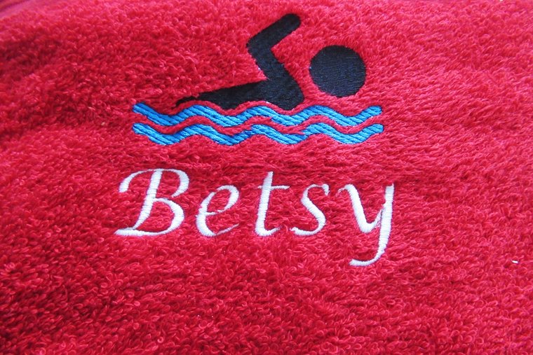 Zwem handdoek met naam